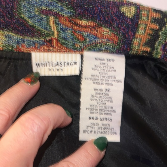 Vintage White Stag Plus artsy eclectic blazer jacket - Picture 10 of 10